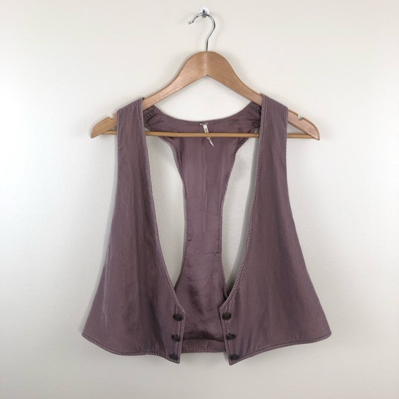 Free people velvet vibes rose vest size small - Picture 2 of 12